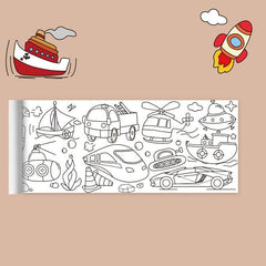 Children's Art Paper, Graffiti Scroll for Kids, Coloring Stickers