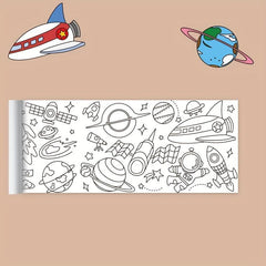 Children's Art Paper, Graffiti Scroll for Kids, Coloring Stickers