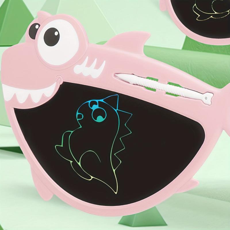 LCD Screen Drawing Board Kids Shark Graffiti Painting Toy