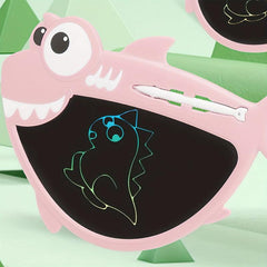 LCD Screen Drawing Board Kids Shark Graffiti Painting Toy