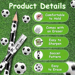 50pcs Football Pencils for School Sports Stationery Party Supplies