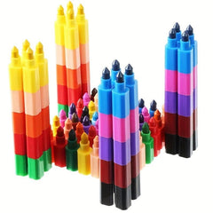 Stacking Crayons 12 Colors Stackable Pencils