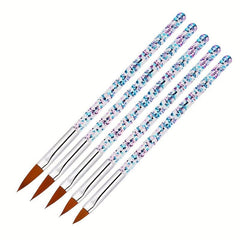 5pcs Nail Art Painted Crystal Pen Set