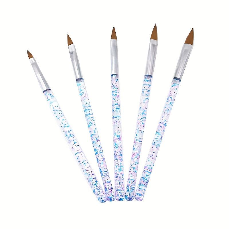 5pcs Nail Art Painted Crystal Pen Set