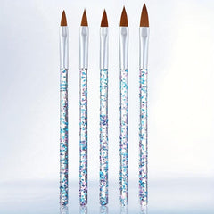 5pcs Nail Art Painted Crystal Pen Set