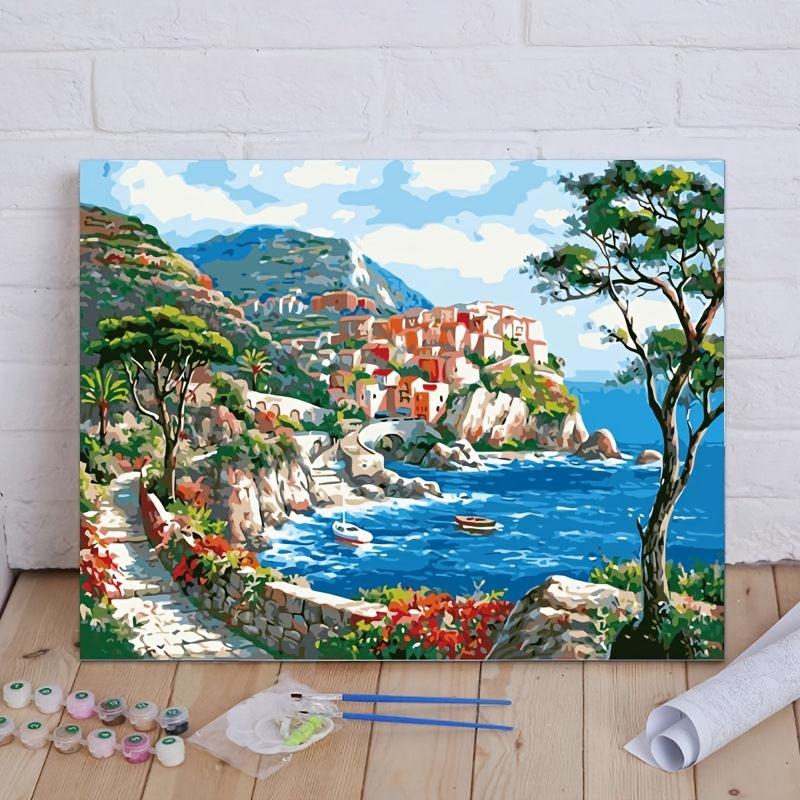 DIY Doodles Drawing Digital Painting Abstract Building Room Decor