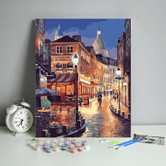 DIY Doodles Drawing Digital Painting Abstract Building Room Decor