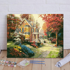 DIY Doodles Drawing Digital Painting Abstract Building Room Decor