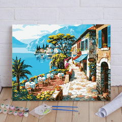 DIY Doodles Drawing Digital Painting Abstract Building Room Decor