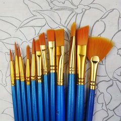 12pcs Special Shaped Pen Head Nylon Painting Pen Set