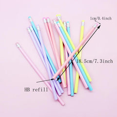 30pcs Macaron Triangle Pencil Sketch Drawing Brush School Supplies