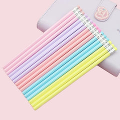 30pcs Macaron Triangle Pencil Sketch Drawing Brush School Supplies