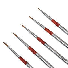5pcs Artist Paint Portable Brushes Set For Acrylic Watercolor Painting