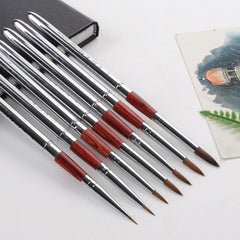 5pcs Artist Paint Portable Brushes Set For Acrylic Watercolor Painting