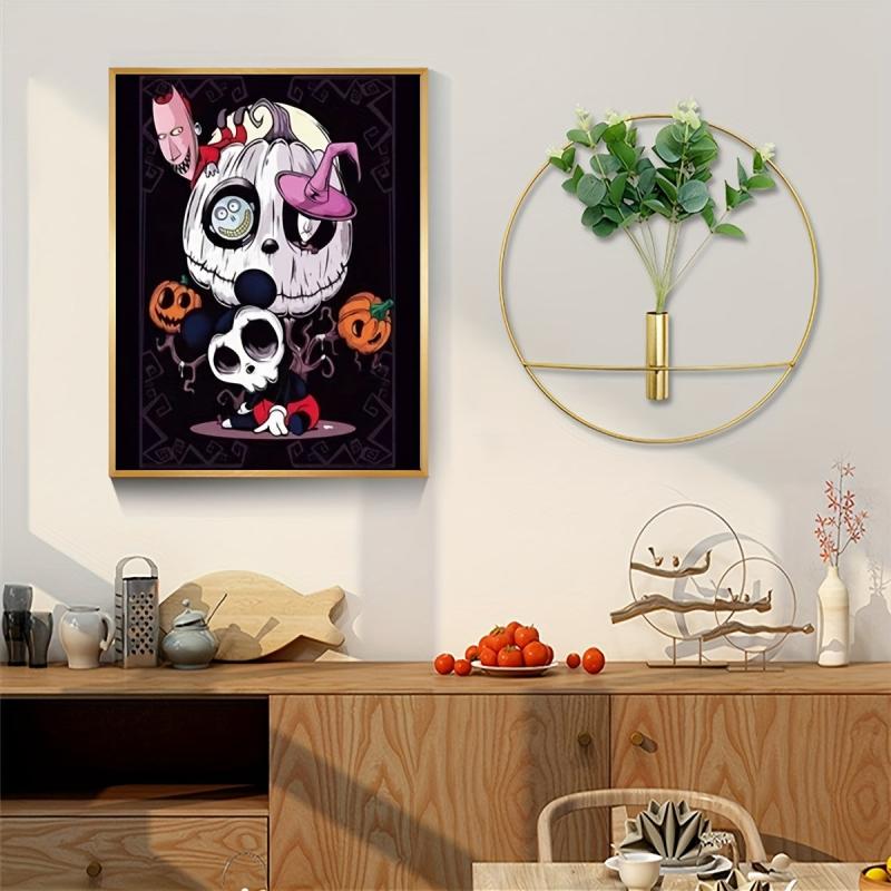 Halloween Pumpkin Skull Man 5D Diamond Painting Kit