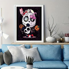 Halloween Pumpkin Skull Man 5D Diamond Painting Kit