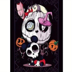 Halloween Pumpkin Skull Man 5D Diamond Painting Kit