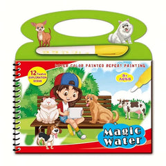 Kids Portable Water Painting Book, Dinosaur Princess Theme