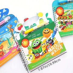 Kids Portable Water Painting Book, Dinosaur Princess Theme
