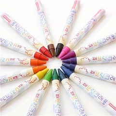 15pcs Crayon Cloth Painting Fabric Graffiti Children's Textile Pen