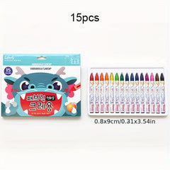 15pcs Crayon Cloth Painting Fabric Graffiti Children's Textile Pen
