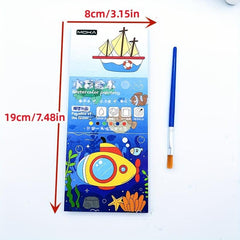 12pcs Watercolor Coloring Book for Kids with Paint Pen