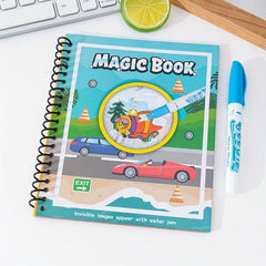 Children's Graffiti DIY Magic Water Painting Book with Brush