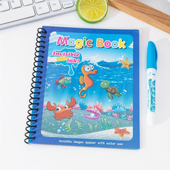 Children's Graffiti DIY Magic Water Painting Book with Brush