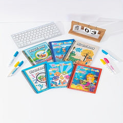 Children's Graffiti DIY Magic Water Painting Book with Brush
