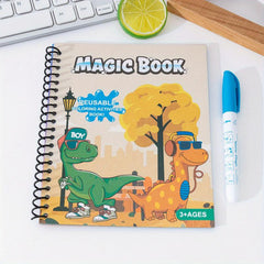 Children's Graffiti DIY Magic Water Painting Book with Brush