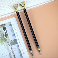 2pcs Cartoon Big Diamond Graphene Kids Metal Pencil No Sharpening
