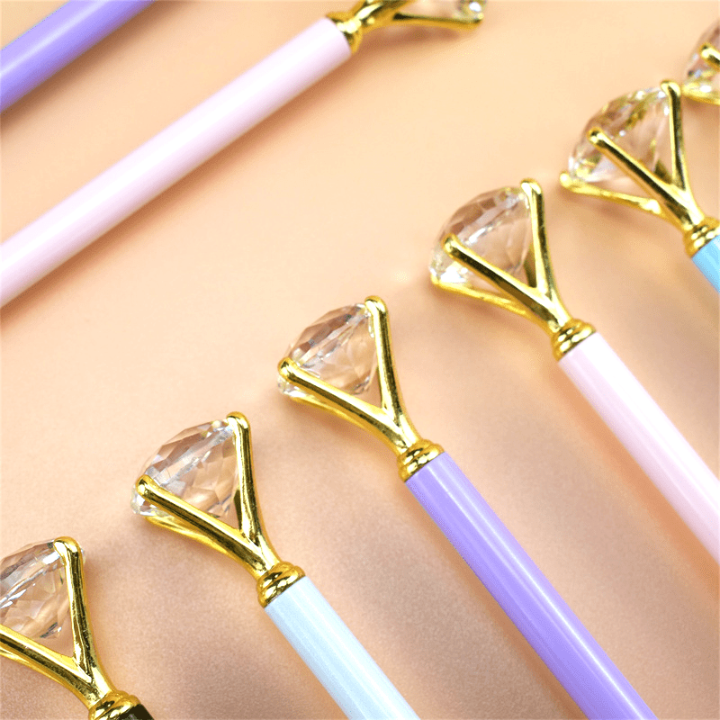 2pcs Cartoon Big Diamond Graphene Kids Metal Pencil No Sharpening