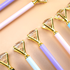 2pcs Cartoon Big Diamond Graphene Kids Metal Pencil No Sharpening