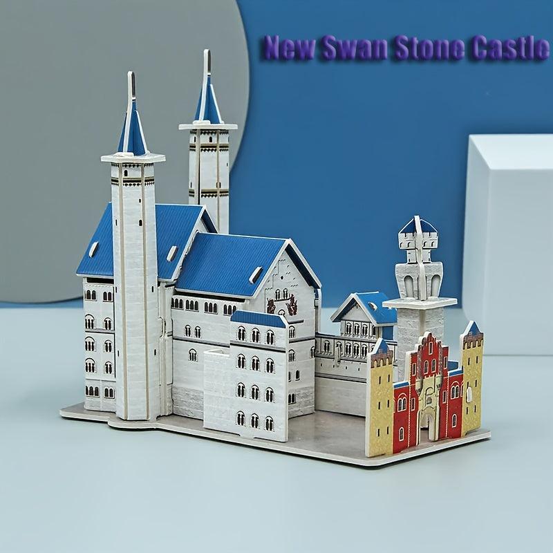 3D Jigsaw Puzzle World Model Toy Boys And Girls Building Blocks Christmas Gift