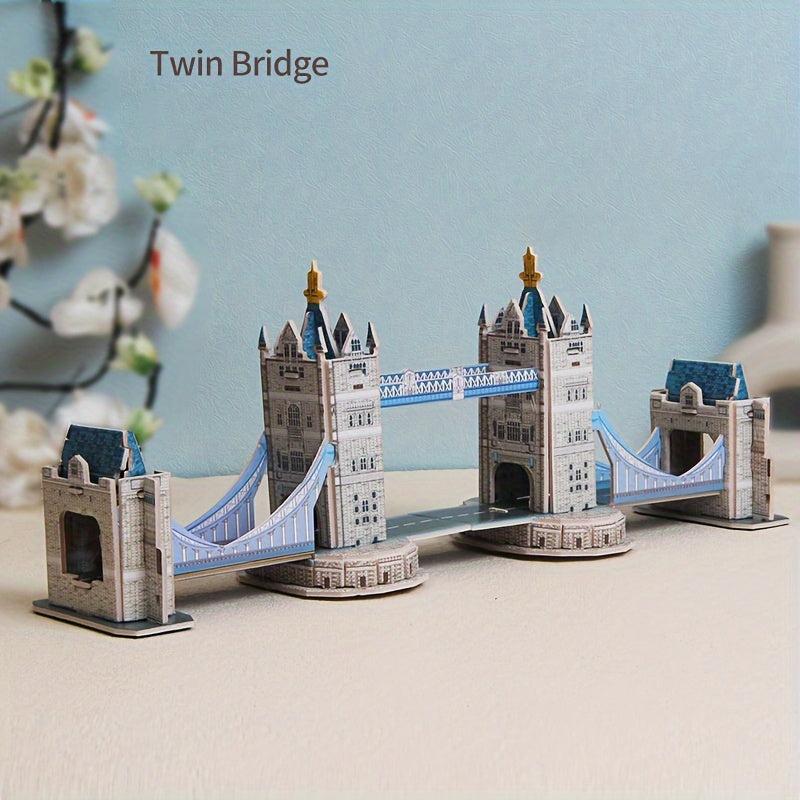 3D Jigsaw Puzzle World Model Toy Boys And Girls Building Blocks Christmas Gift