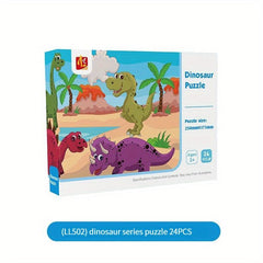 Kids Jigsaw Puzzle Christmas Gift For Kids Snowing Animal Farm Dinosaur Food