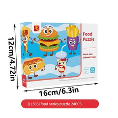 Kids Jigsaw Puzzle Christmas Gift For Kids Snowing Animal Farm Dinosaur Food