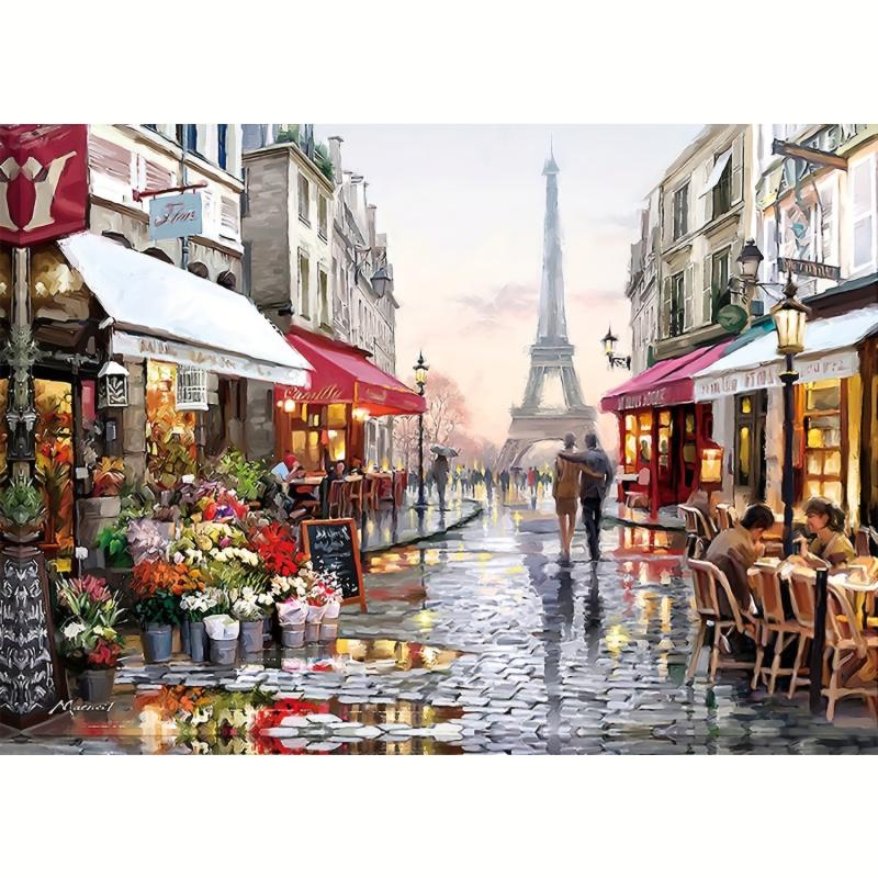 1000 pcs Paris Street Jigsaw Puzzle 70cmX Large Decompression Gift for Adults