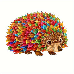 Colorful Hedgehog Wooden Puzzles Shaped Difficult Toys Halloween Christmas