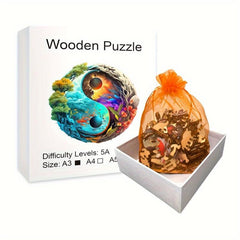 Yin Yang Magic Forest Wooden Puzzle Advanced Player Gift