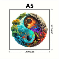 Yin Yang Magic Forest Wooden Puzzle Advanced Player Gift
