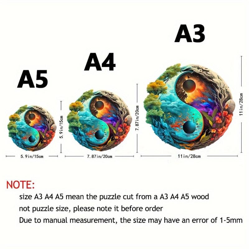 Yin Yang Magic Forest Wooden Puzzle Advanced Player Gift