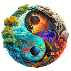 Yin Yang Magic Forest Wooden Puzzle Advanced Player Gift