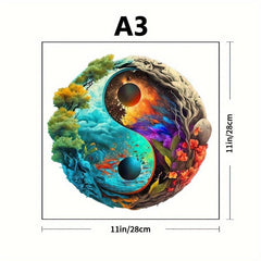 Yin Yang Magic Forest Wooden Puzzle Advanced Player Gift