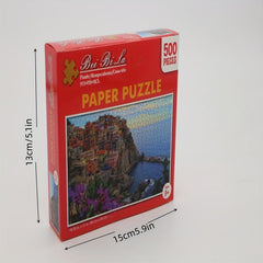 500-Piece Paper Puzzles: Landscapes, Flowers & Countryside