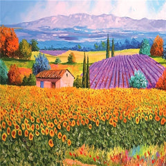 500-Piece Paper Puzzles: Landscapes, Flowers & Countryside