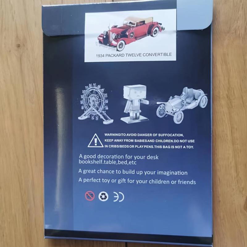 Retro 1934 Vintage Car 3D Metal Puzzle Game