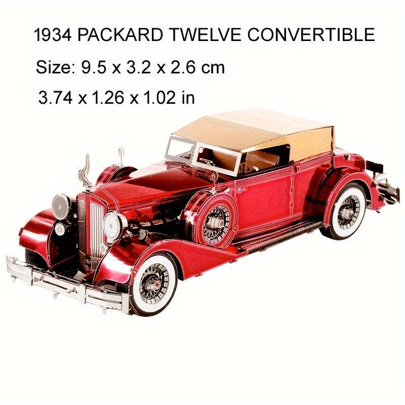 Retro 1934 Vintage Car 3D Metal Puzzle Game