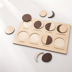 Moon Phase Cognition Puzzle Early Education Toys