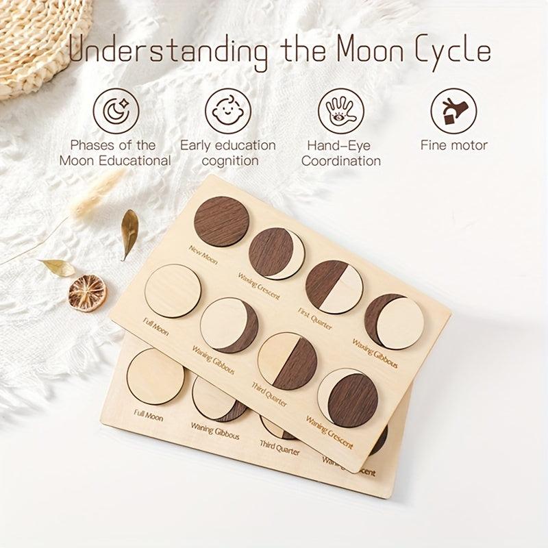 Moon Phase Cognition Puzzle Early Education Toys